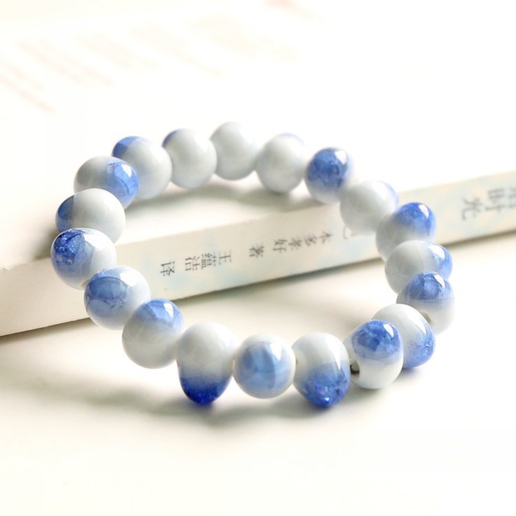 1:10mm bead ice cracked blue