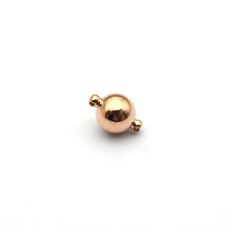 9:rose gold color 6mm 2 PCs/Lot