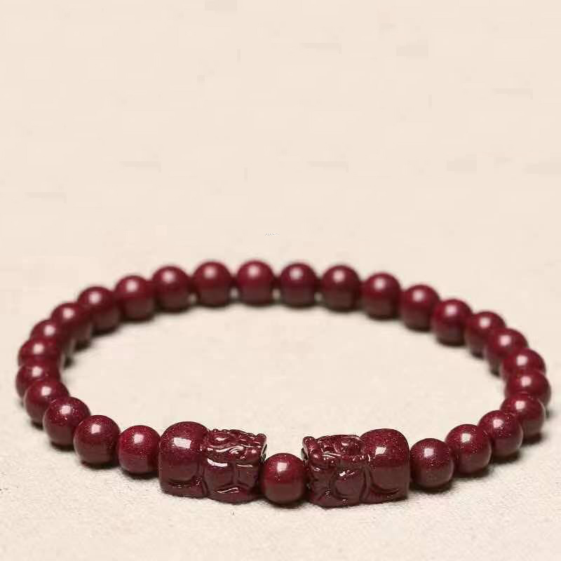 6mm round bead double PI xiu (small PI xiu)