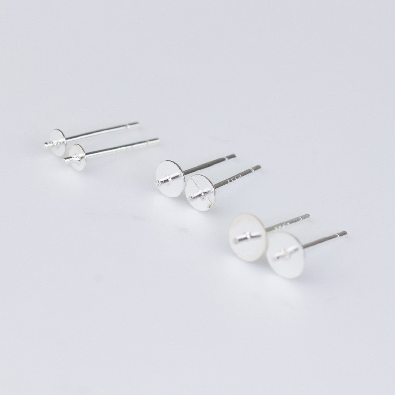 silver 3mm (pair)