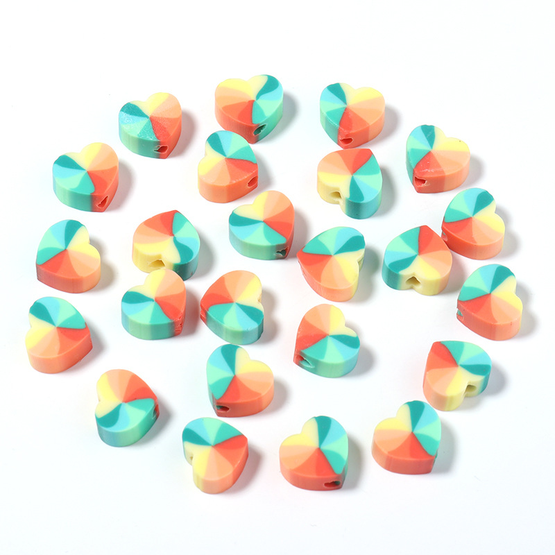 10# Multicolor heart 10mm