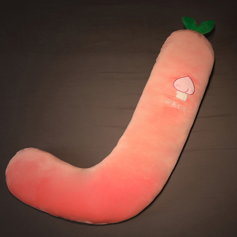 Single curved peach