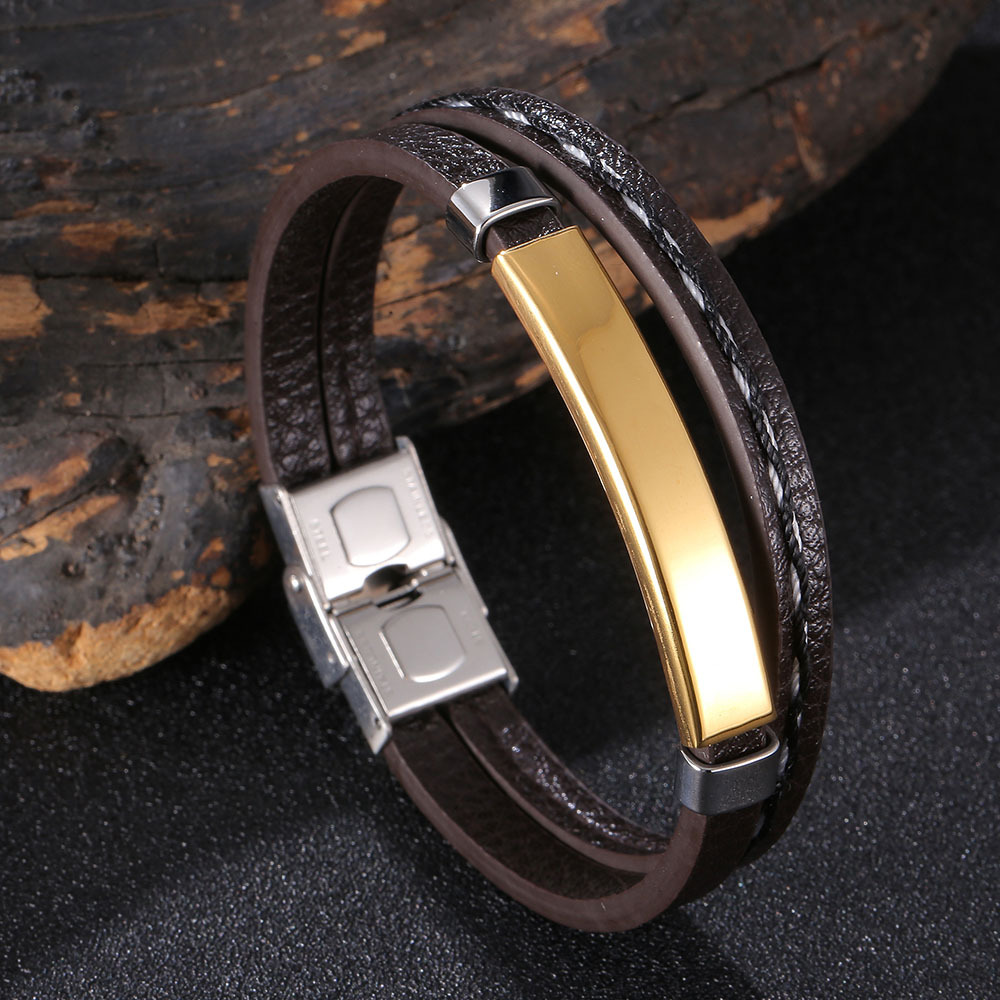 Brown leather [golden]: 185mm [inner circumference