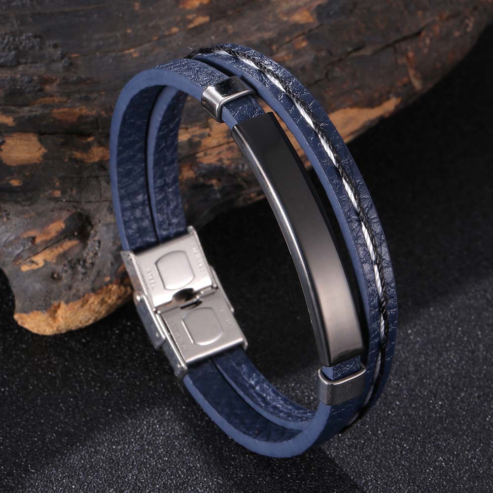 Blue leather [black]: 205mm