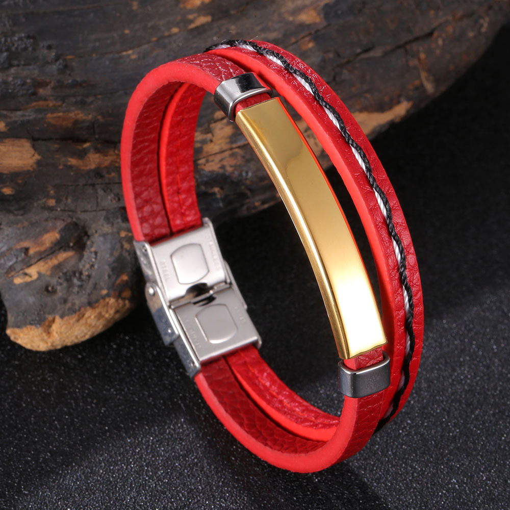 Red leather [golden]: 165mm [inner circumference]