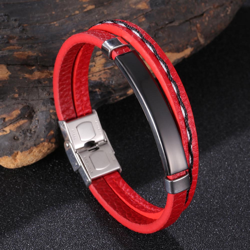 Red leather [black]: 165mm [inner circumference]