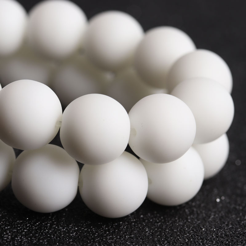 8 mm solid color white