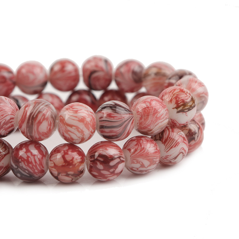 Watermelon red beads 10mm