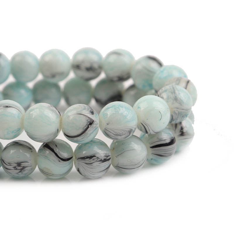 Light blue beads 8mm