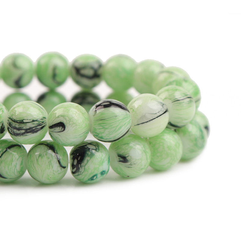 Fruit green beads 4mm