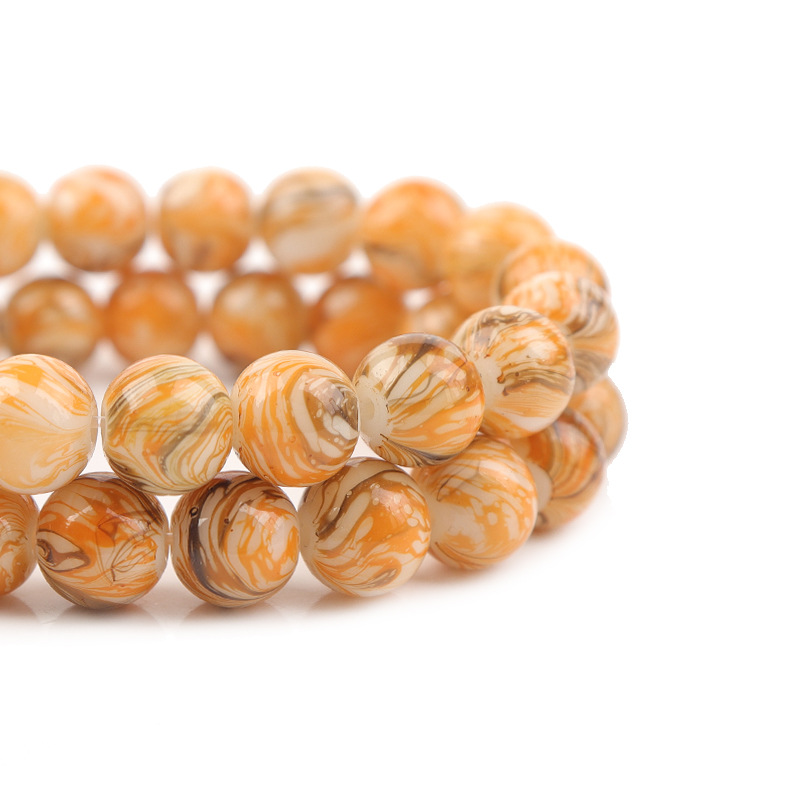 Orange beads 12mm