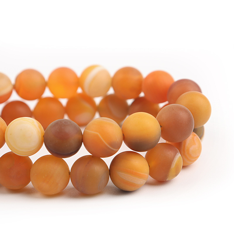 Orange stripe agate 10mm