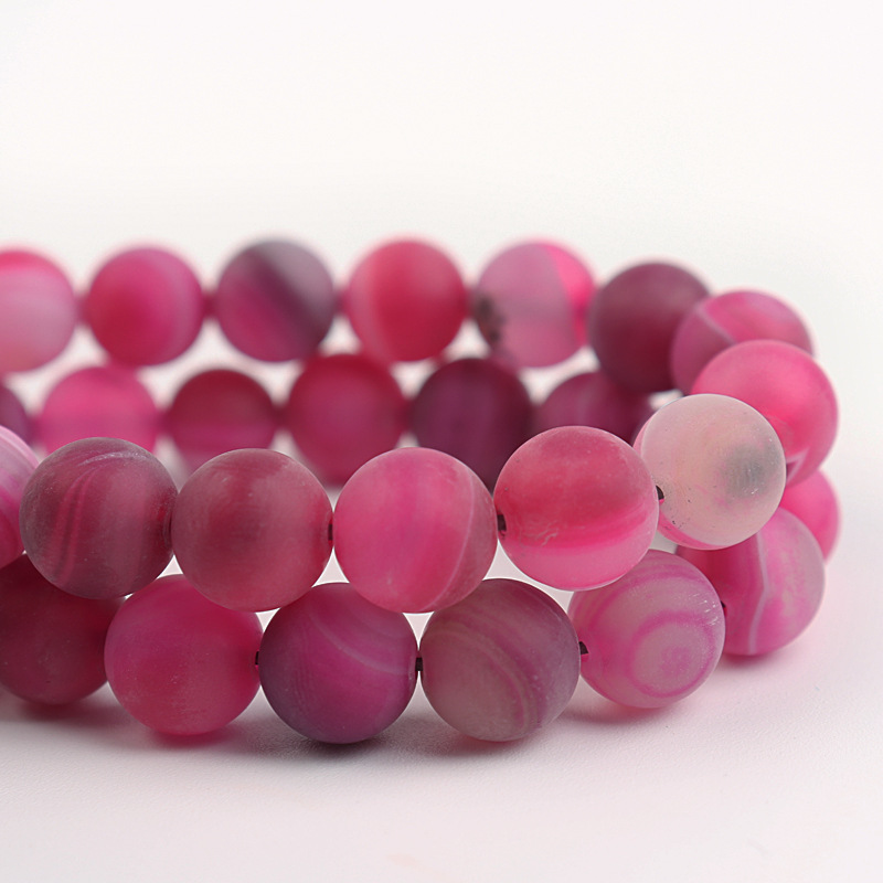 Rose red stripe agate 10mm