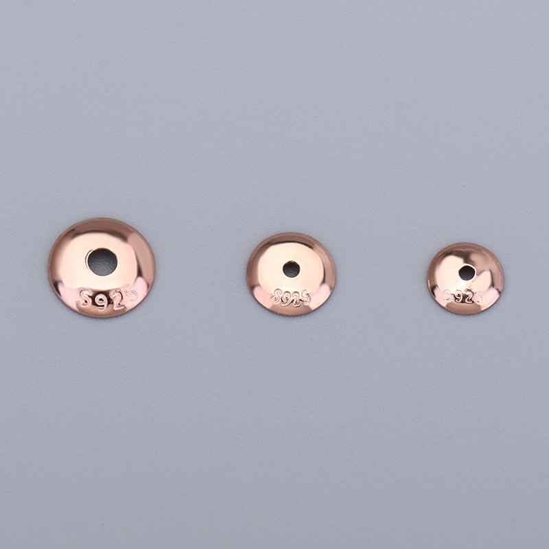 rose gold color plated 6mm