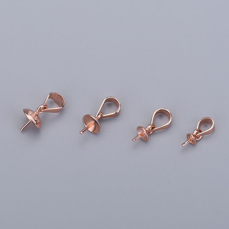 rose gold color plated 8mm