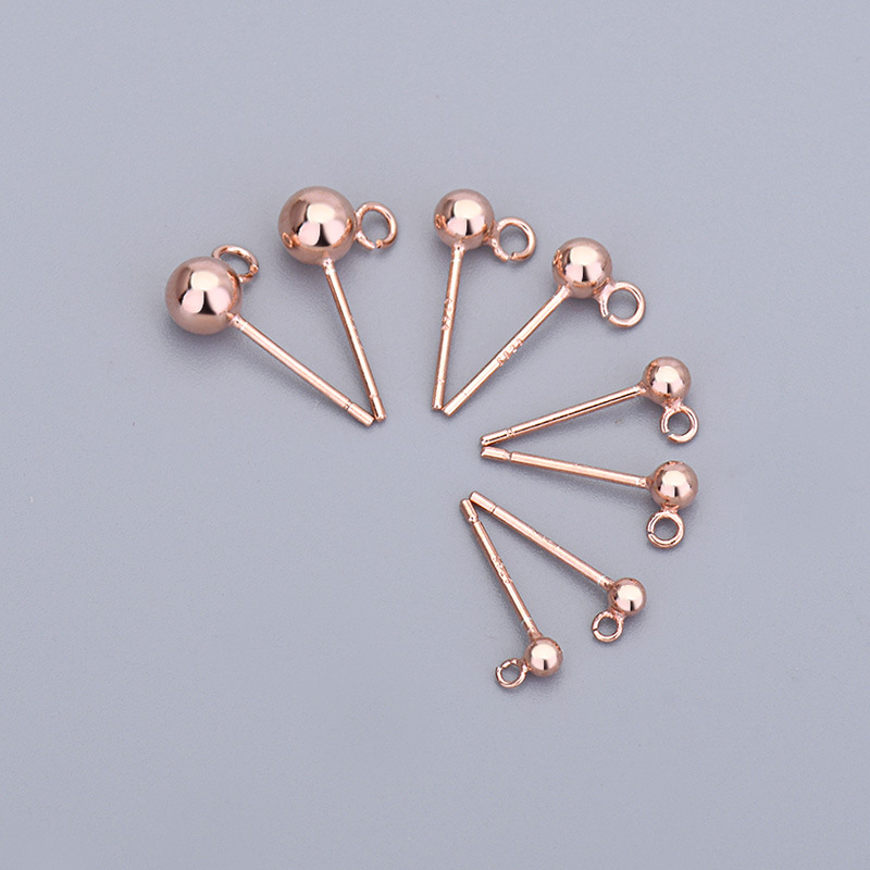 rose gold color plated 3mm