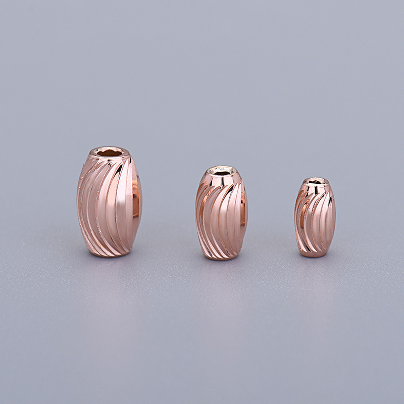 rose gold color plated 5mm