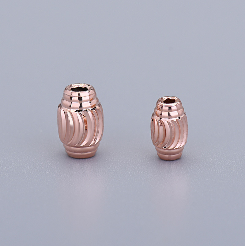 rose gold color plated 5mm