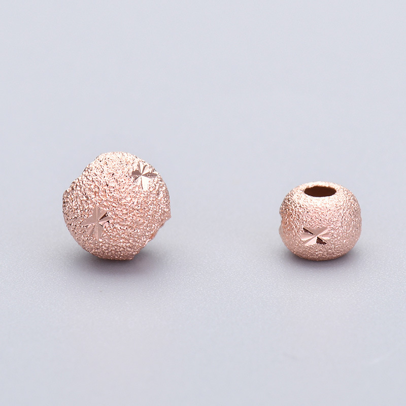 rose gold color plated 5mm