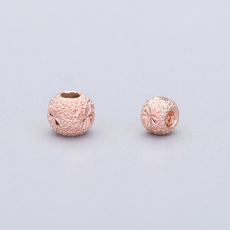 rose gold color plated 5mm