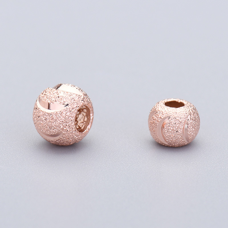 rose gold color plated 4mm