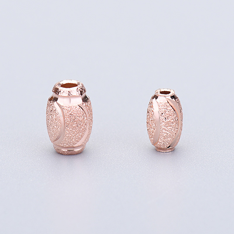 rose gold color plated 4mm