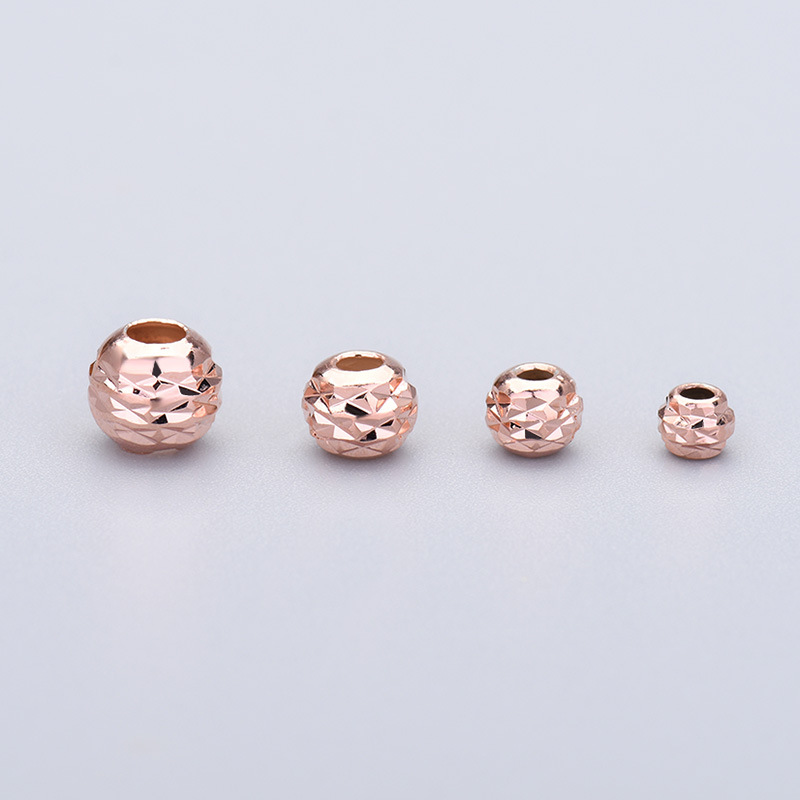 rose gold color plated 4mm