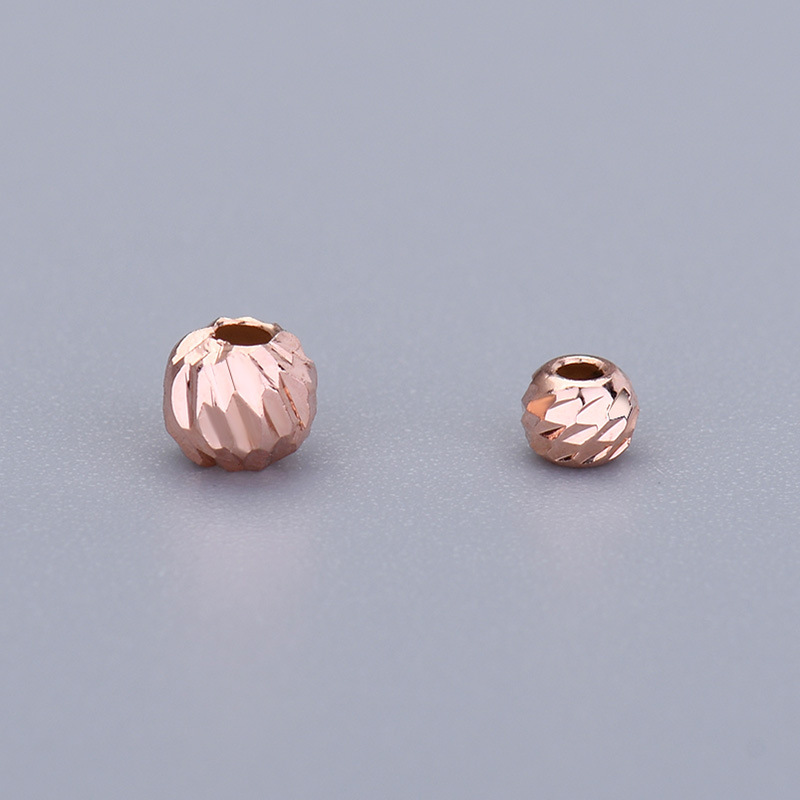 rose gold color plated 5mm