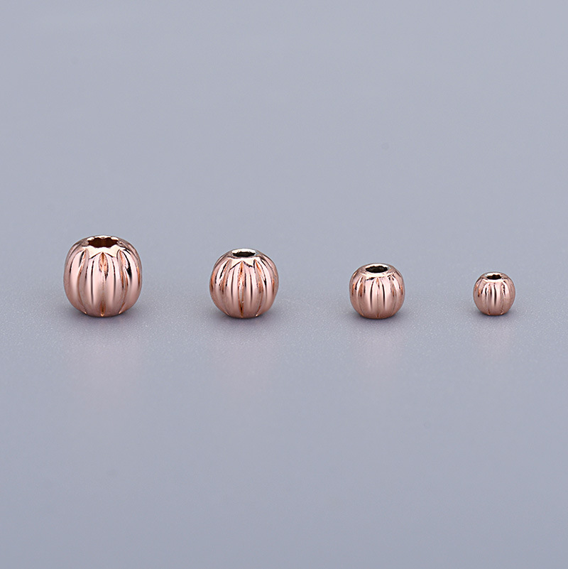 rose gold color plated 4mm