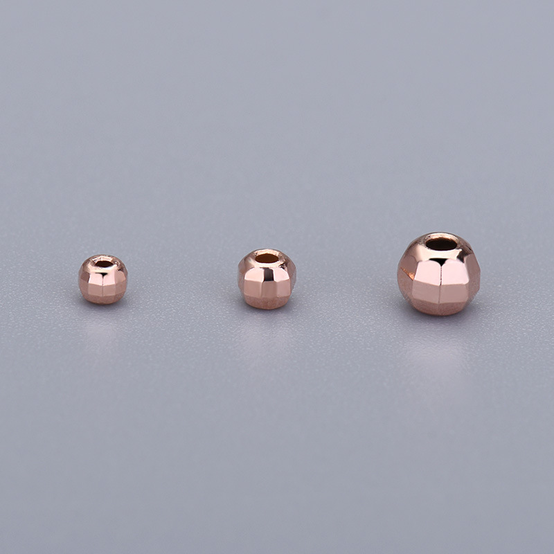 rose gold color plated 3mm