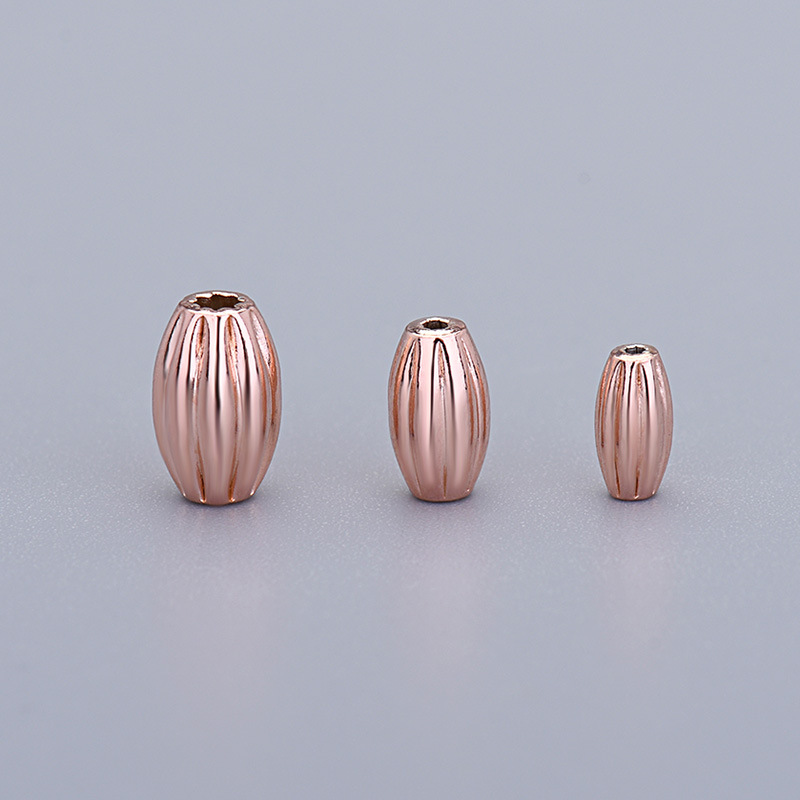 rose gold color plated 4mm