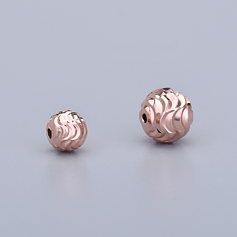 rose gold color plated 8mm