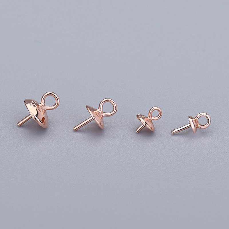 rose gold color plated 4mm