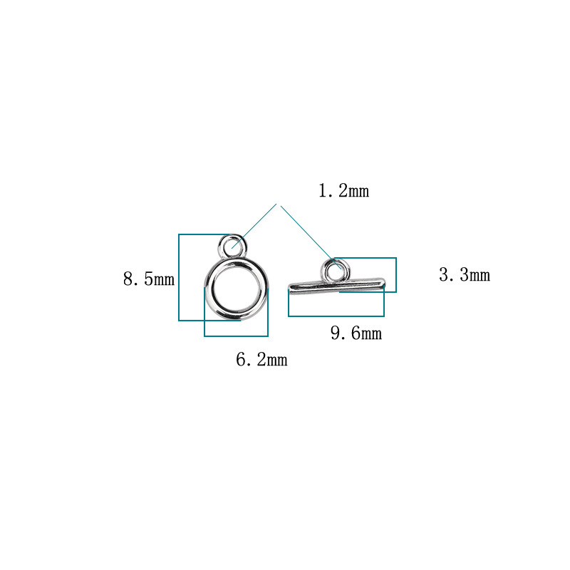 3:real platinum plated 6.2x8.5mm, 9.6x3.3mm