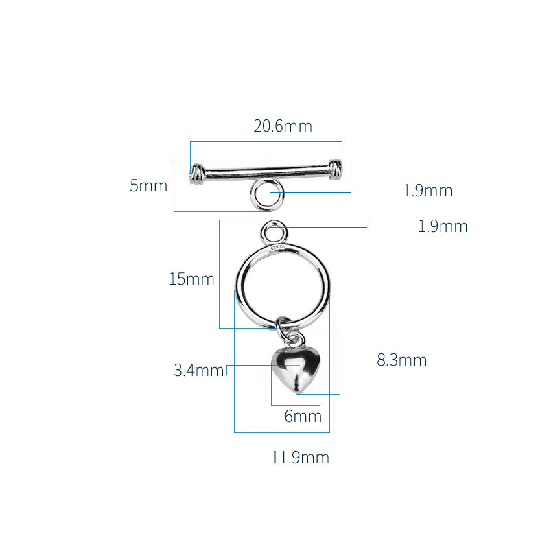 6:real platinum plated 6x15mm, 20.6x5mm