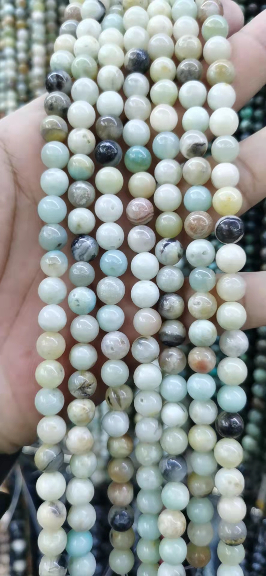 Amazonite colour mixture,6mm