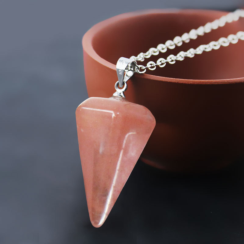 Cherry Quartz with chain