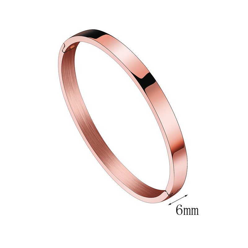 6mm rose gold color