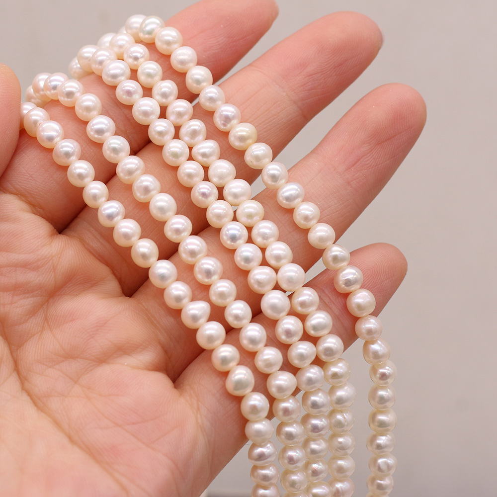 White 4-5mm-length 36cm