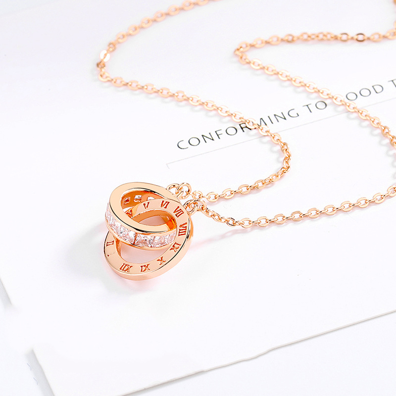 2:Necklace rose gold 44 3.5cm