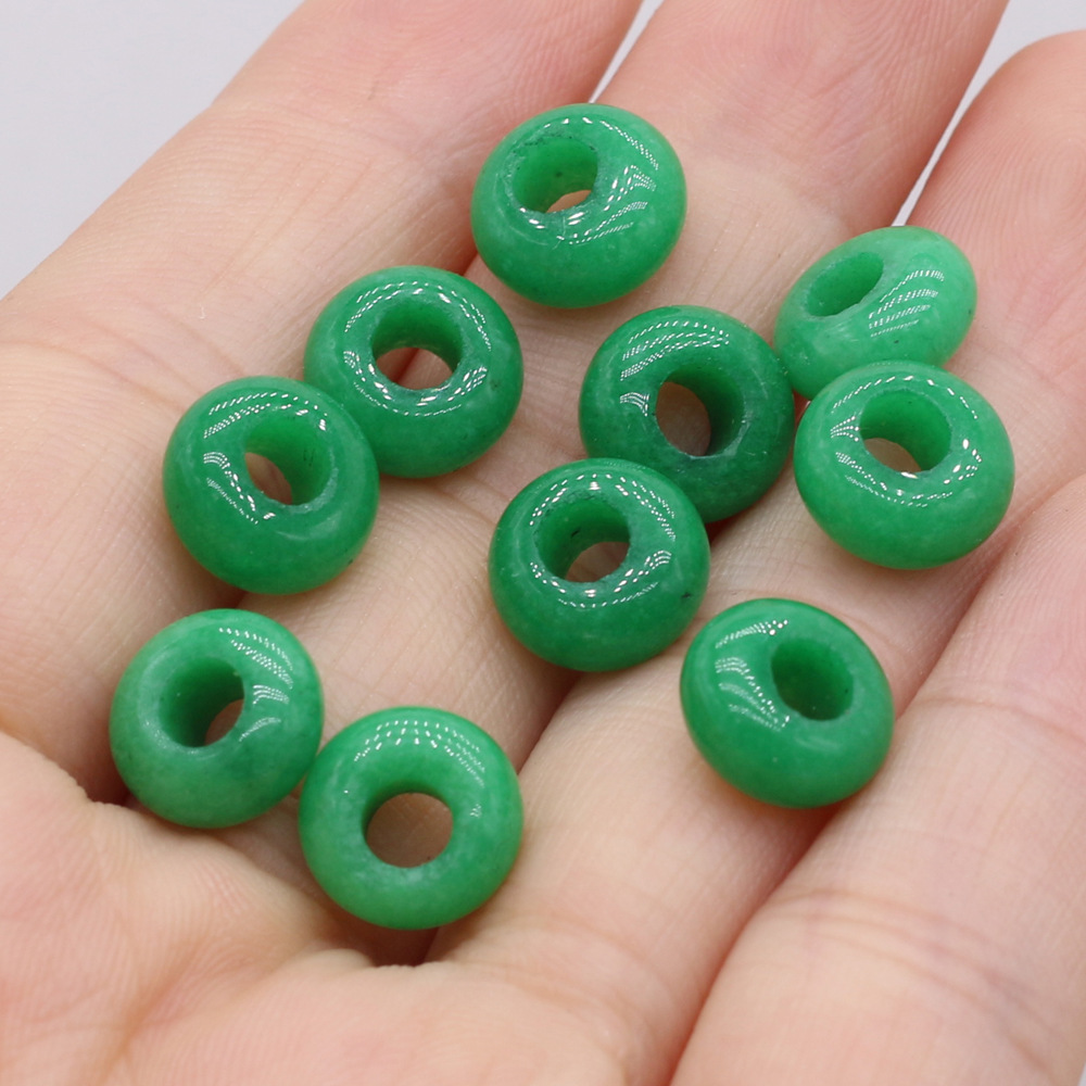 Malay Jade Specification-5x10mm-Hole Inner Diamete