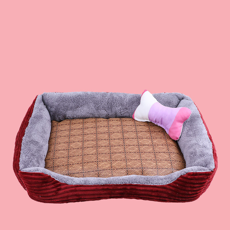 Simple jujube dog kennel   mat   toy bone