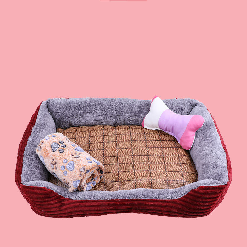 Simple jujube dog kennel   blanket   mat   toy bone