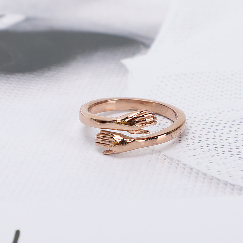 5 Rose gold electroplating,Ring size #12