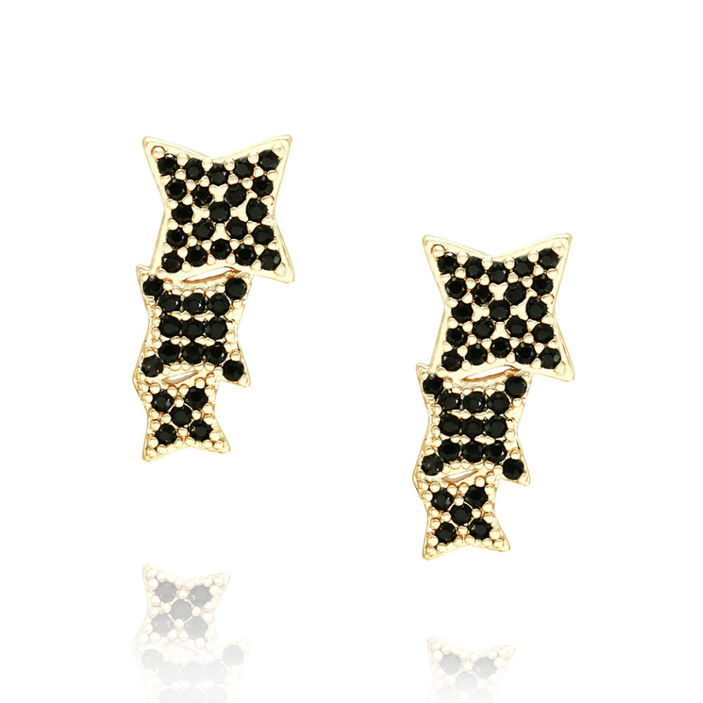 4:Gold   black zirconia