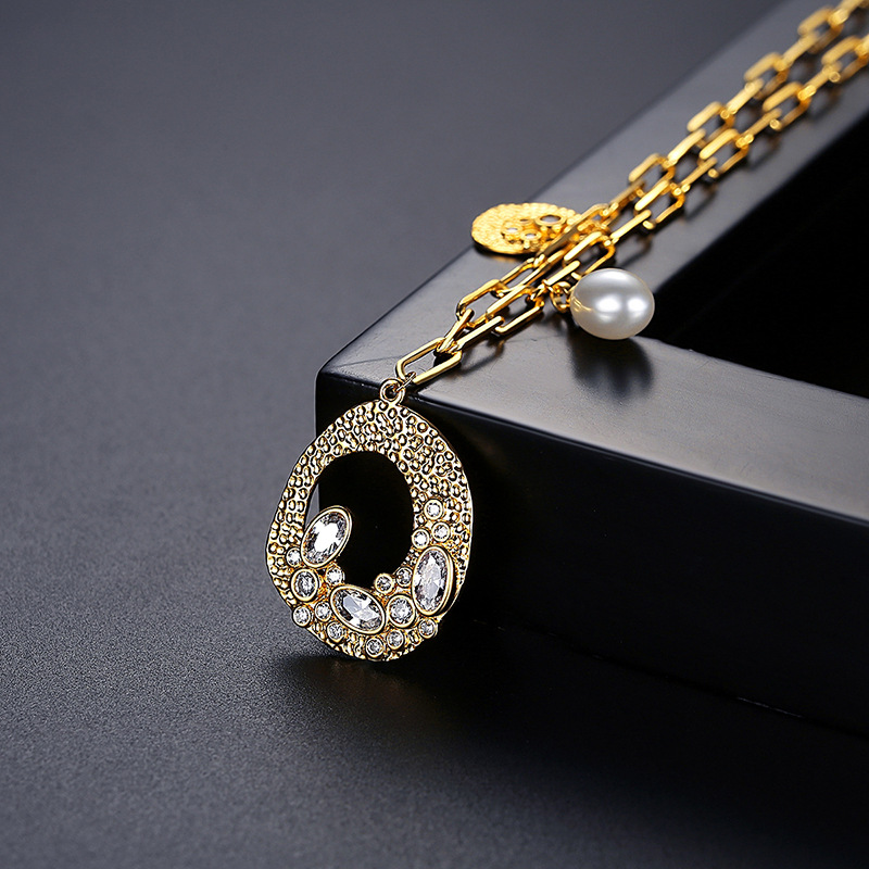 1:gold color with crystal cubic zirconia