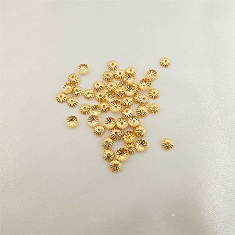 18K gold plated 6mm