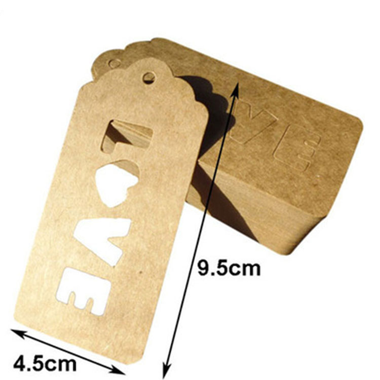 100 cowhide Love tags