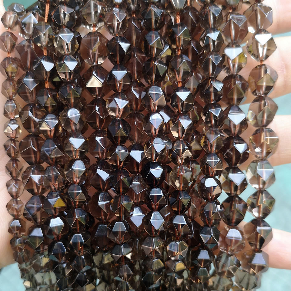 Smoky Quartz 6mm/about 55 pcs