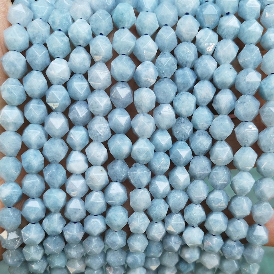 Aquamarine 6mm/about 55 pcs